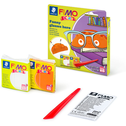 FIMO Kit de modelage kids "Funny glasses hero", blister