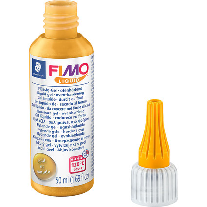 FIMO Gel liquide dcoratif, durcit au four, 50 ml, or