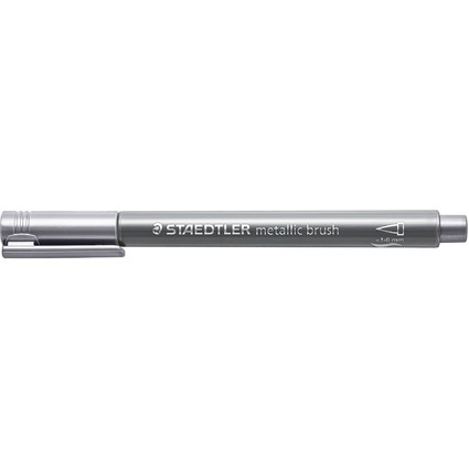 STAEDTLER Feutre pinceau métallisé, argent