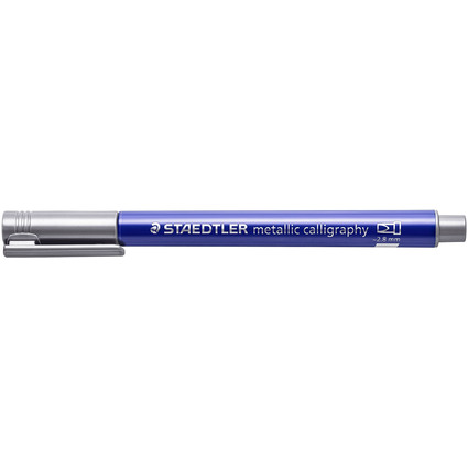 STAEDTLER Marqueur permanent metallic calligraphy, argent