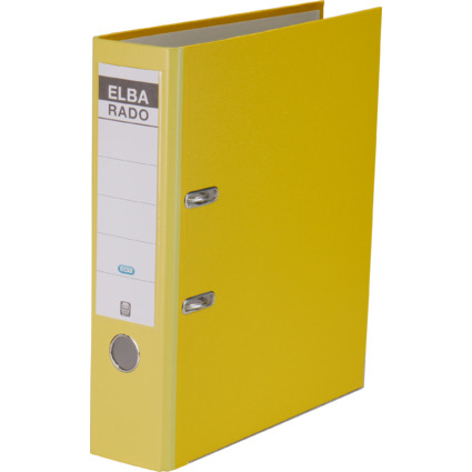 ELBA classeur rado brillant, largeur de dos: 80 mm, jaune