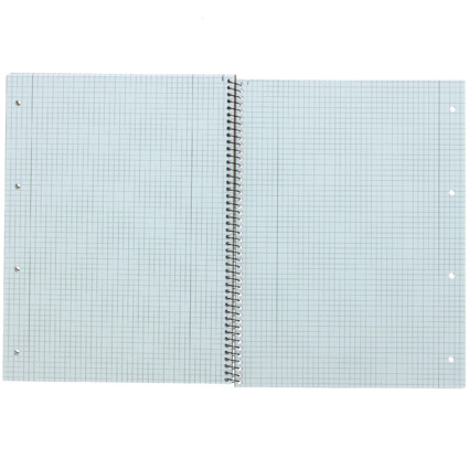 LANDR Cahier  spirale gauchers, A4, quadrill, 160 pages