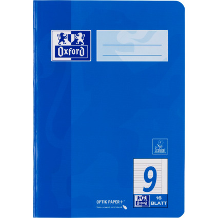 Oxford cahier, format A5, linature 9 / lign, 32 pages