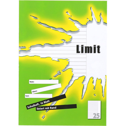 LANDR cahier "LIMIT" A4, linature 25 / 9 mm lign