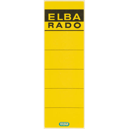 ELBA Etiquette pour dos de classeur "ELBA RADO"- jaune