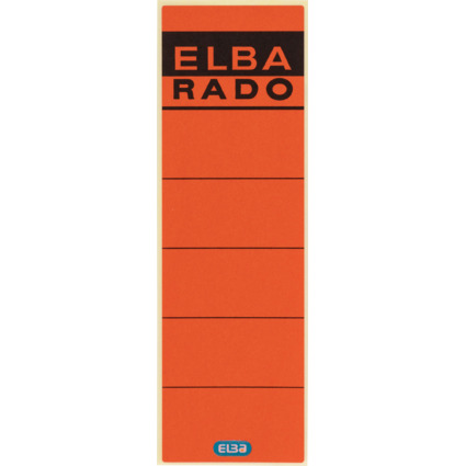 ELBA Etiquette pour dos de classeur "ELBA RADO"- rouge