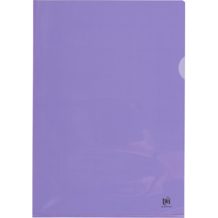 Oxford pochettes coin Premium, A4, PVC, transparent, violet