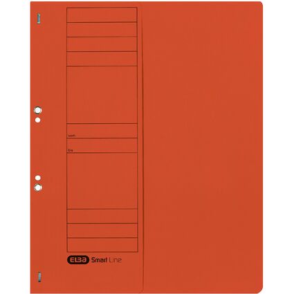 ELBA Chemise  oeillets en carton, orange, classement