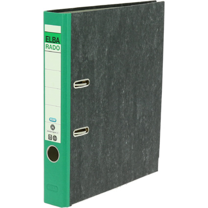 ELBA classeur rado papier marbr, largeur de dos: 50 mm,vert