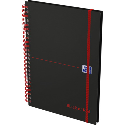 Oxford Cahier  spirale Black n' Red, A5, lign, PP