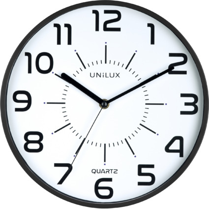 UNiLUX Horloge  quartz "POP", diamtre: 300 mm, noir