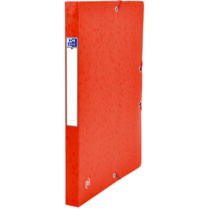 Oxford Bote de classement Top File+, 25 mm, A4, rouge