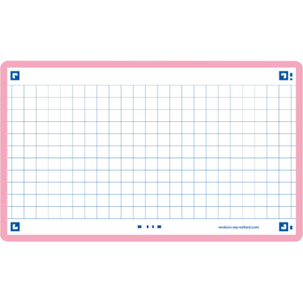 Oxford Fiches "Flash 2.0", 75 x 125 mm, quadrill, rose