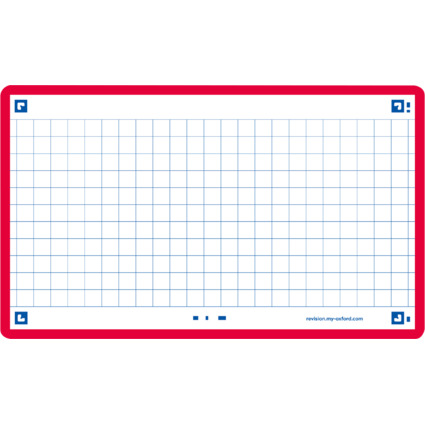 Oxford Fiches "Flash 2.0", 75 x 125 mm, quadrill, rouge