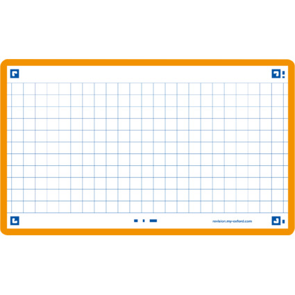 Oxford Fiches "Flash 2.0", 75 x 125 mm, quadrill, orange