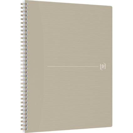 Oxford Cahier  spirales Origins, A4, quadrill, beige