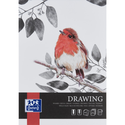 Oxford Art Bloc de dessin "Drawing", A4, 160 g/m2