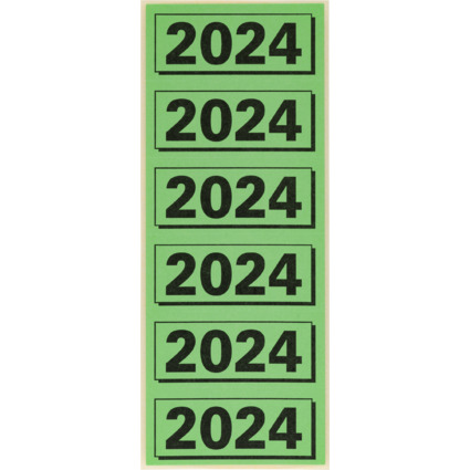 ELBA Etiquette imprime pour classeur "2024", vert