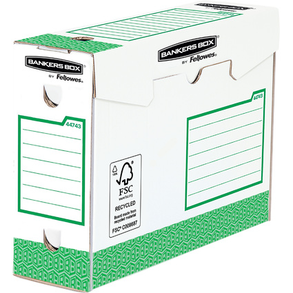 Fellowes BANKERS BOX Basic Bote d'archives Heavy Duty, vert