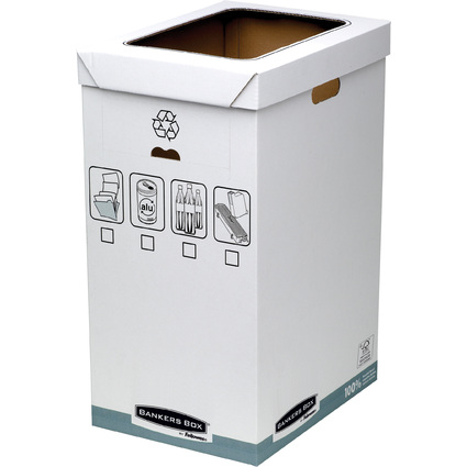 Fellowes BANKERS BOX SYSTEM collecteur de recyclage, blanc