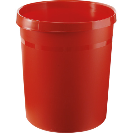 HAN Corbeille  papier GRIP, PP, 18 litres, rouge