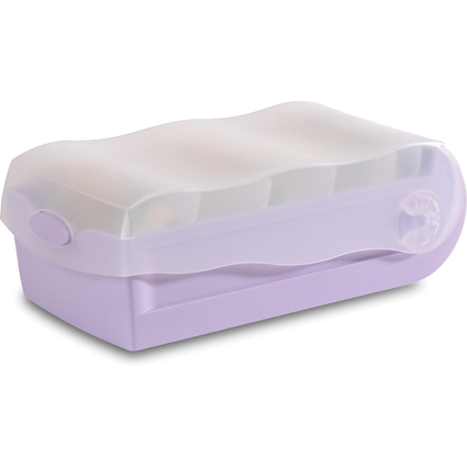 HAN Bote  fiches CROCO, A7, violet pastel/translucide