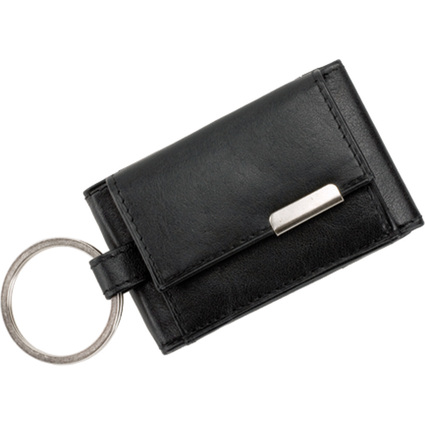 Alassio Mini porte-monnaie avec ornement mtallique, noir