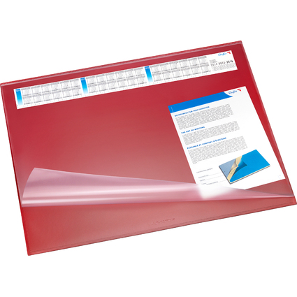 Lufer Sous-main SYNTHOS VSP, 520 x 650 mm, rouge