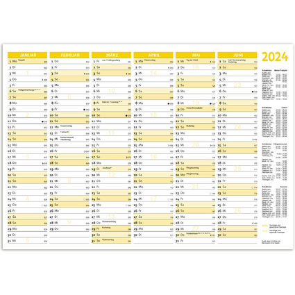 RNK Verlag Tafelkalender 2026, DIN A4 quer, 250 g/qm Karton