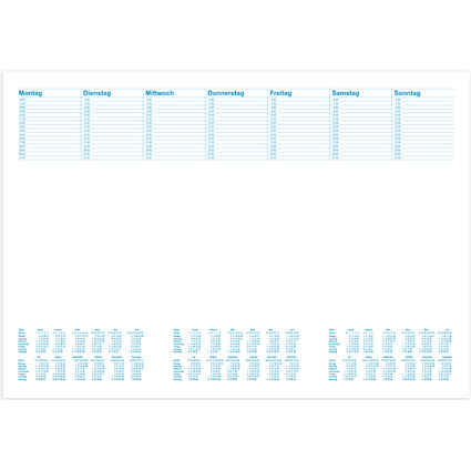 RNK Verlag Sous-main en papier "Office", avec calendrier