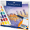 FABER-CASTELL Peinture aquarelle en godets, tui de 48