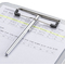 helit Porte-bloc avec compartiment "the clip", A4, blanc