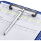 helit Porte-bloc avec compartiment "the clip", A4, bleu