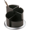 helit Pot multifonction Silver, 4 compartiments, noir/argent