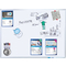 FRANKEN Tableau blanc X-tra!Line, laqu, 900 x 600 mm