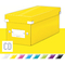 LEITZ Bote de rangement pour CD Click & Store WOW, jaune