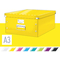 LEITZ Bote de rangement Click & Store WOW, A3, jaune