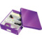 LEITZ Bote de rangement Click & Store WOW, grand, violet