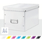LEITZ Bote de rangement Click & Store WOW Cube L, blanc