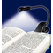 WEDO Lampe de lecture LED avec clip, mobile, 1 LED, noir