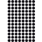 AVERY Zweckform Pastille de couleur, diamtre 8 mm, noir