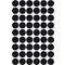 AVERY Zweckform Pastille de couleur, diamtre 12 mm, noir