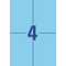AVERY Zweckform Etiquette universelle, 105 x 148 mm, bleu
