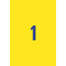 AVERY Zweckform Etiquette universelle, 210 x 297 mm, jaune