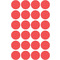 AVERY Zweckform Pastille de couleur, enlevable, 18 mm, rouge