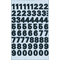 ZDesign HOME Stickers de chiffres, chiffres 0-9, noir