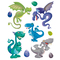AVERY Zweckform ZDesign KIDS Sticker fentre "Dragon", A4