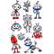 ZDesign KIDS Sticker glitter "robots"