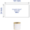AVERX Zweckform Etiquettes en rouleau, 101 x 54mm, blanc