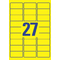 AVERY Zweckform Stick&Lift Etiquette, 63,5 x 29,6 mm, jaune